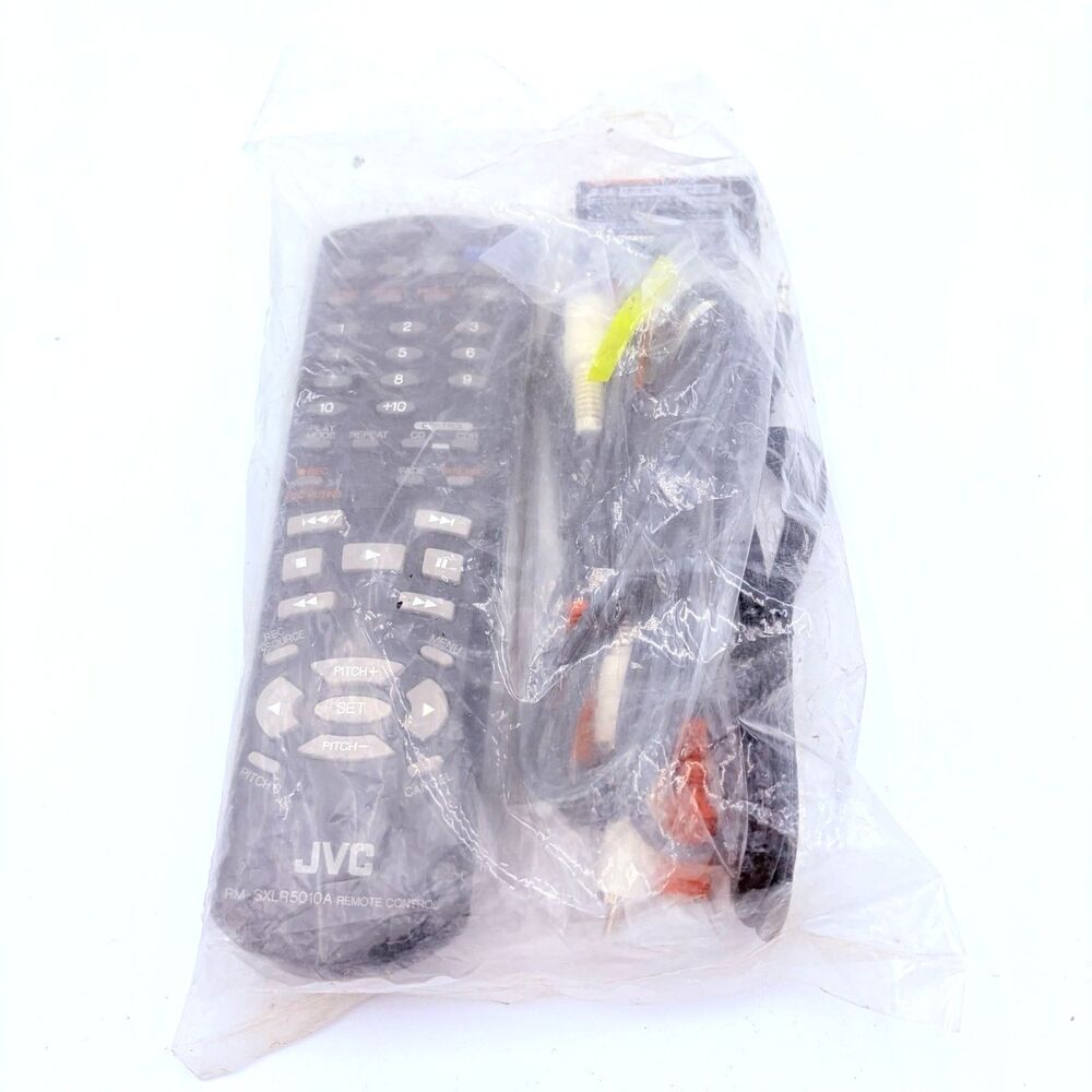 JVC RM-SXLR5010A OEM Remote Control w/ AV Cables For CD Recorder Changer